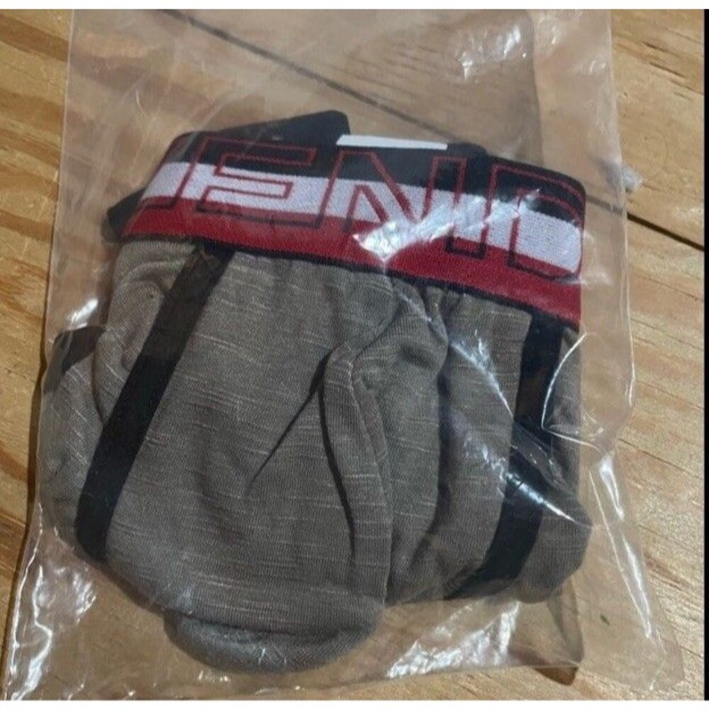 Mens Small Modus Vivendi 'Capsule Flamme' Trunks in Camel Brown - NWT